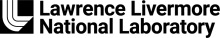 The words "Lawrence Livermore National Laboratory" in all black with a black box the left with three white lines to compose an L for the logo to the left of the words.